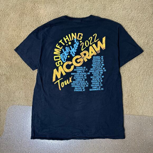 TIM MCGRAW SHIRT TOUR BAND TSHIRT BLACK L LARGE MENS SHIRT TSHIRT 2022 - Picture 3 of 5